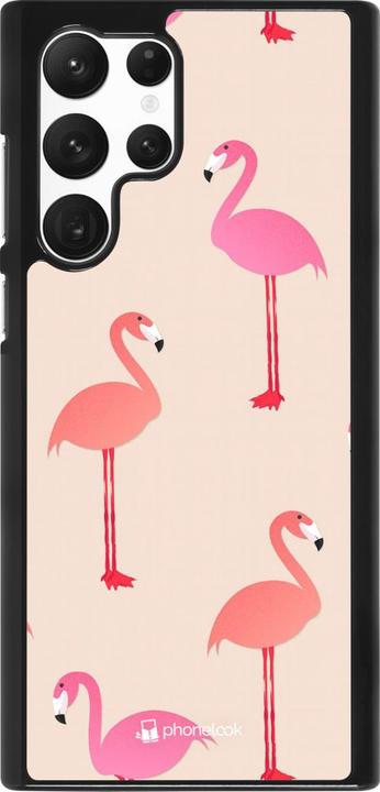 Actual product image PhoneLook Cover Pink Flamingos Pattern (Samsung Galaxy S22 Ultra)