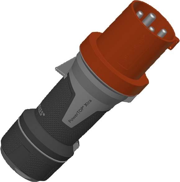 Produktbild Mennekes MEN 13106 PowerTOP Xtra 63A 4P 6H 400V IP44 CEE Stecker vern