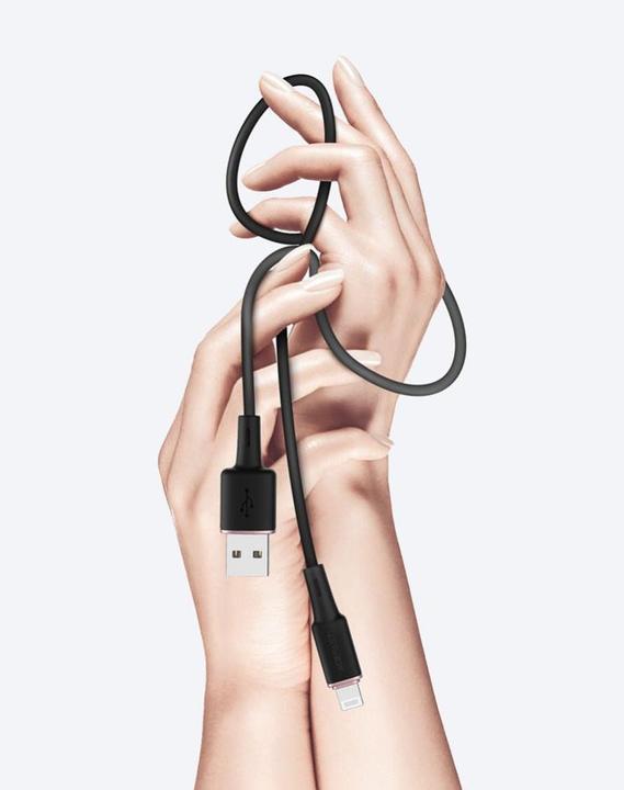 Actual product image Acefast MFI USB cable - lightning 1.2 m, 2.4 A white (C2-02 white) (1.20 m, USB 2.0)