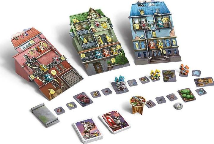 Productafbeelding Pegasus 52156G - Raccoon Robbers - Bordspel, voor 2 tot 4 spelers vanaf 8 jaar (uitgave DE/EN) (Duits)
