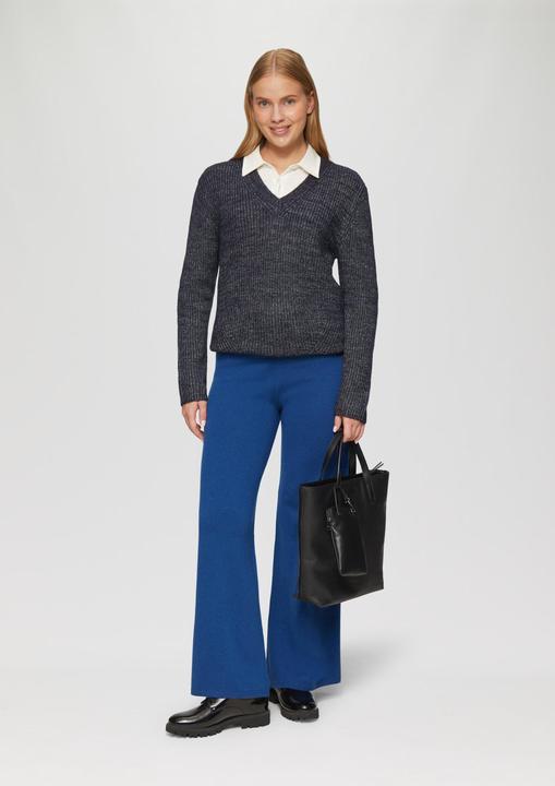 Actual product image S.Oliver Strickpullover Strickpullover mit V-Ausschnitt und Rippblende (38)
