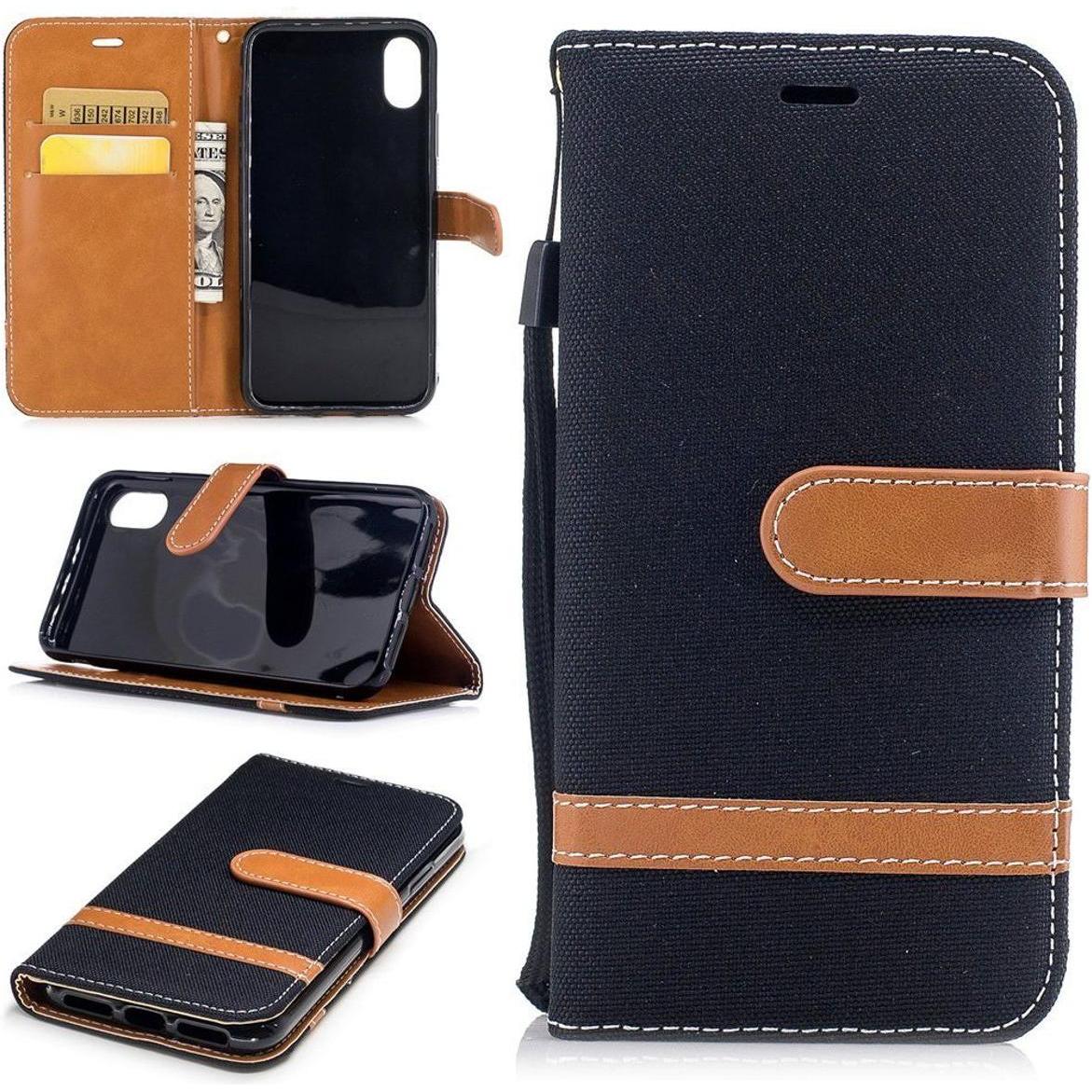 Thumbnail - König Design Hülle Handy Schutz für Apple iPhone XS Case Cover Tasche Wallet Etui Handyhülle (Apple iPhone XS), Smartpho...