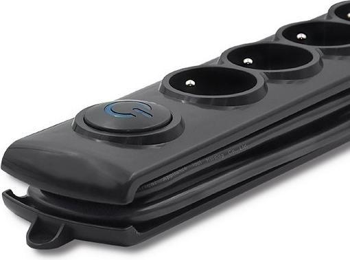 Actual product image Qoltec 50105 Voltage protection 4 AC outputs (4x, CEE 7/16, 2.50 m)