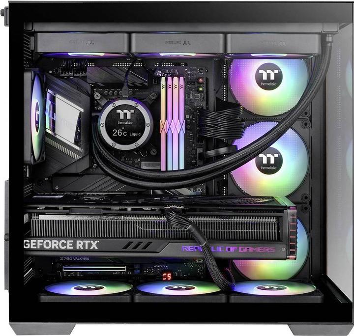 Produktbild Thermaltake Geh View 380 WS Midi Tower "ARGB" Black retail (mATX, Mini-ITX, ATX)