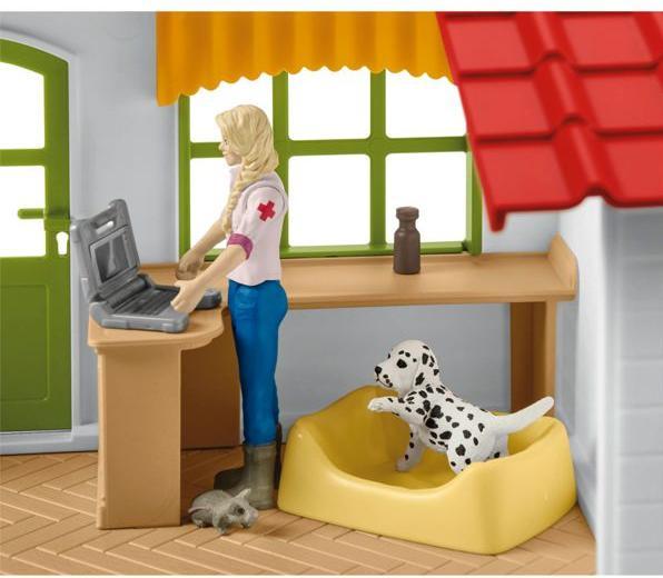 Produktbild Schleich Tierarzt-Praxis mit Haustieren
