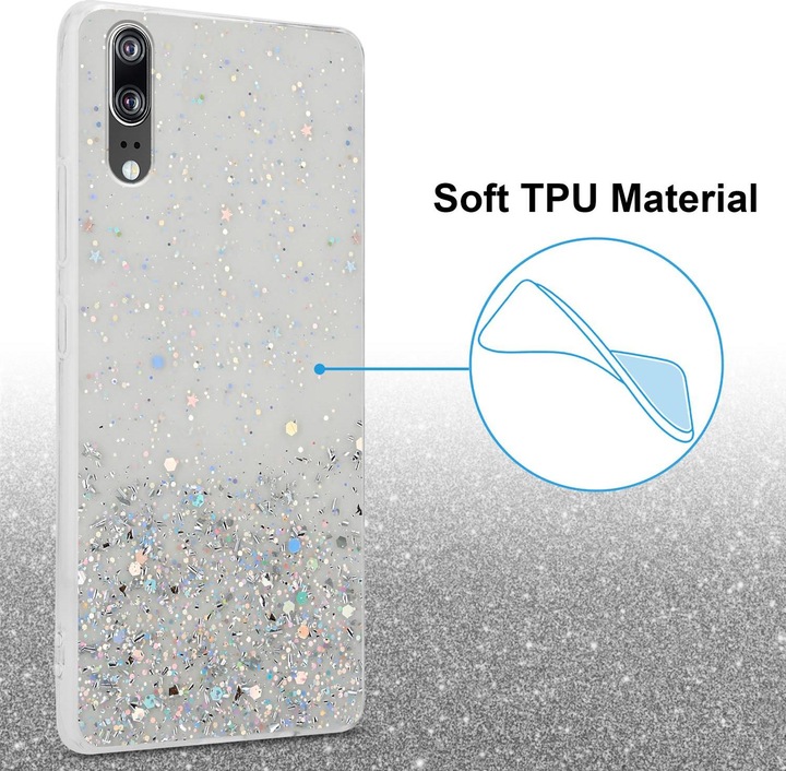Actual product image Cadorabo TPU cover sparkling glitter (Cubot P20)