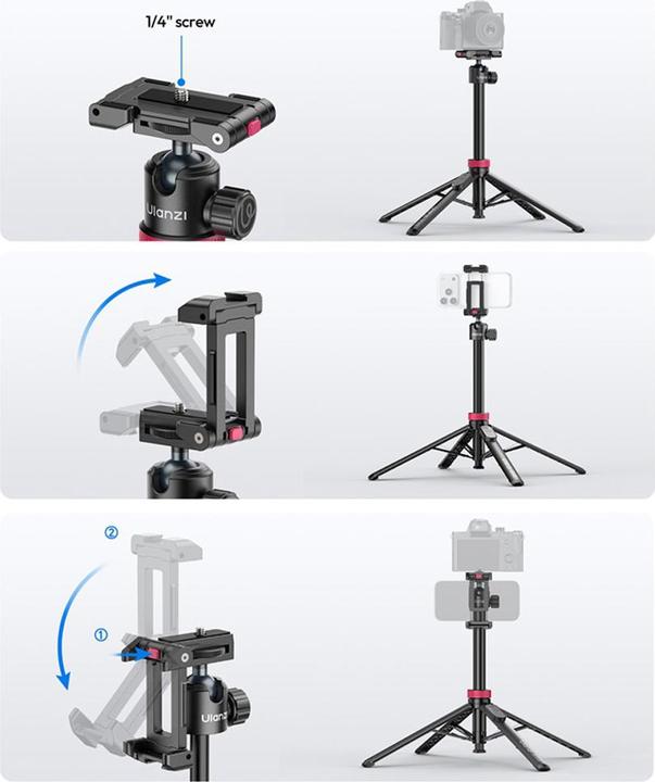 Actual product image Ulanzi MT 44 B 2 in 1 Selfie Stick Tripod (Bluetooth)