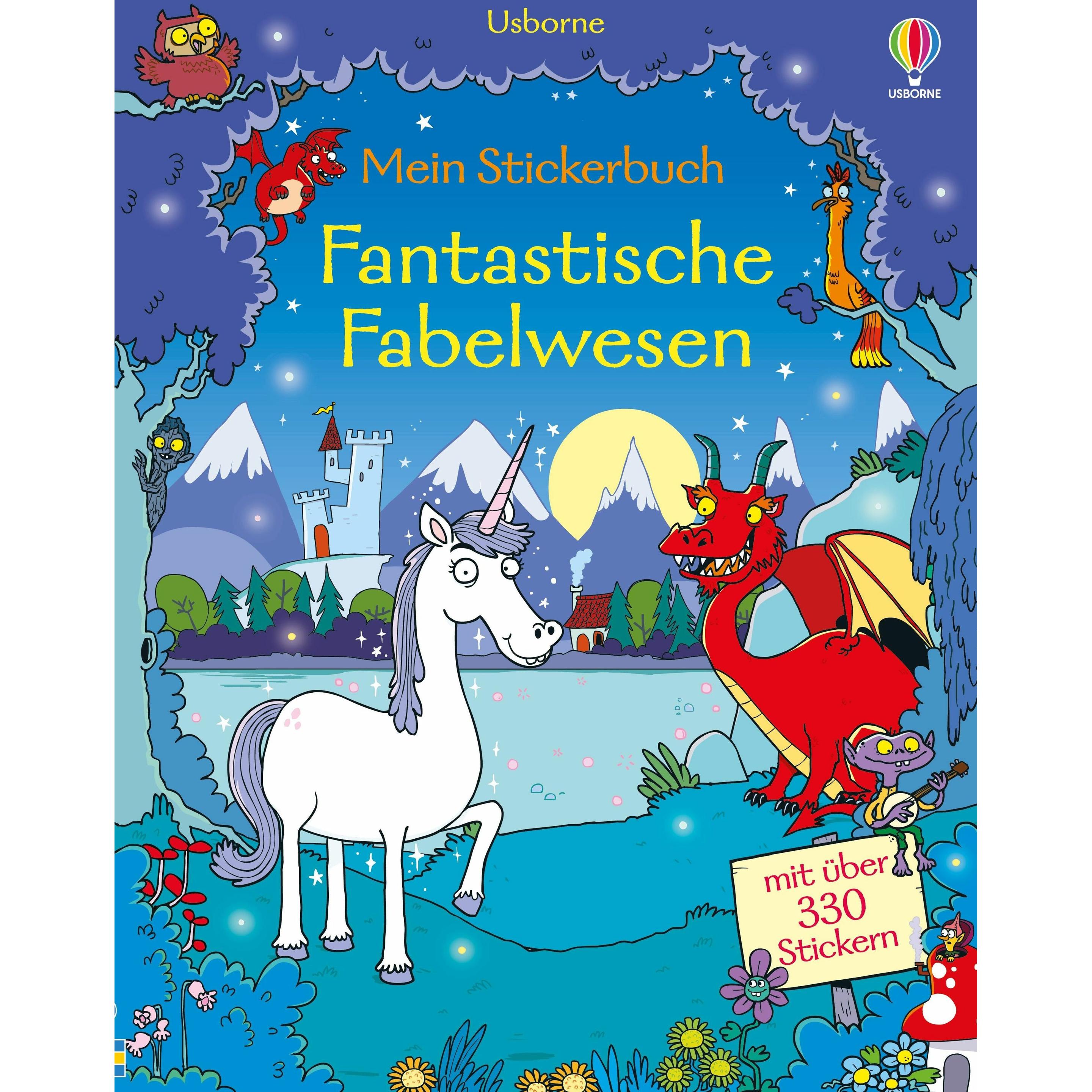 Usborne Publishing, Sticker, Mein Stickerbuch: Fantastische Fabelwesen