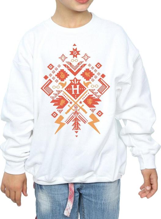 Produktbild Christmas Fair Isle Sweatshirt Mädchen (128)