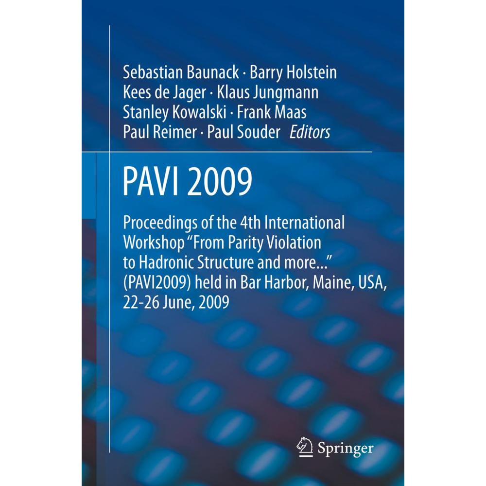 PAVI09, Fachbücher von Sebastian Baunack, Kees de Jager, Barry Holstein