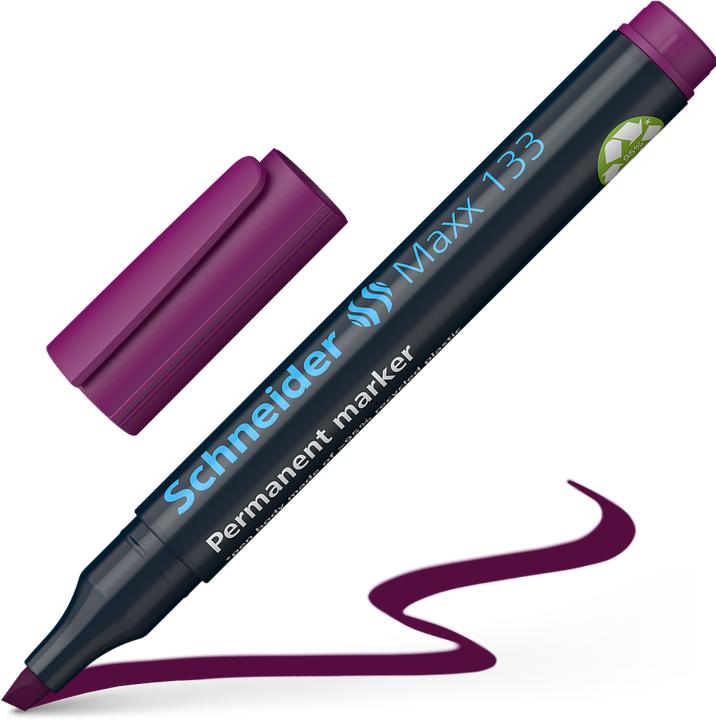 Actual product image Schneider Maxx 133 permanent marker, 1+4 mm, violet (Violet, 4 mm, 1 x)