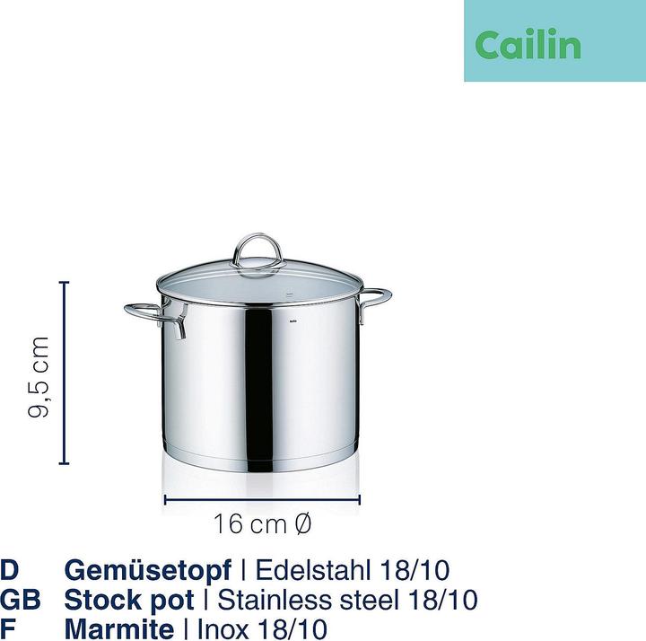 Produktbild Kela Cailin (Kochtopf, Edelstahl, 24 x 19 cm)