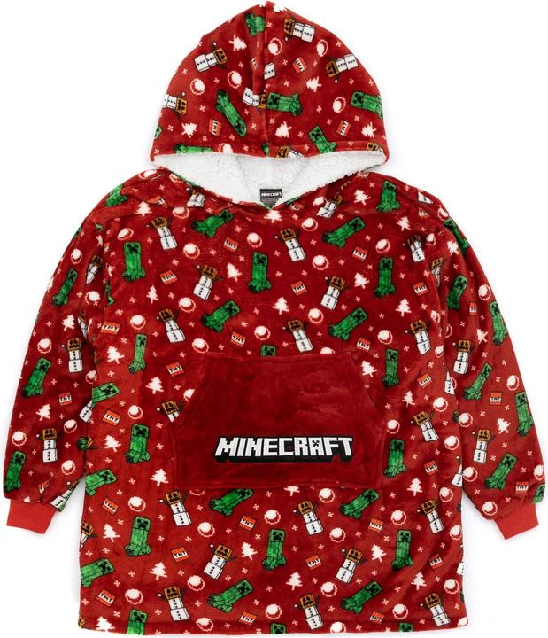 Immagine prodotto Minecraft Copertina a cappuccio sovradimensionata per bambini e adolescenti (Taglia unica)