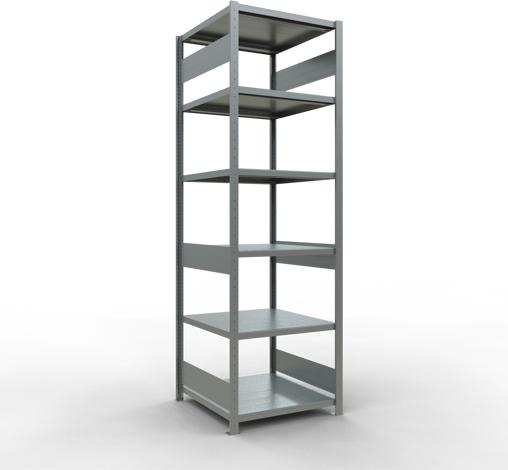 Actual product image Schulte Lagertechnik MULTIplus250 boltless basic shelving system with length ledgers