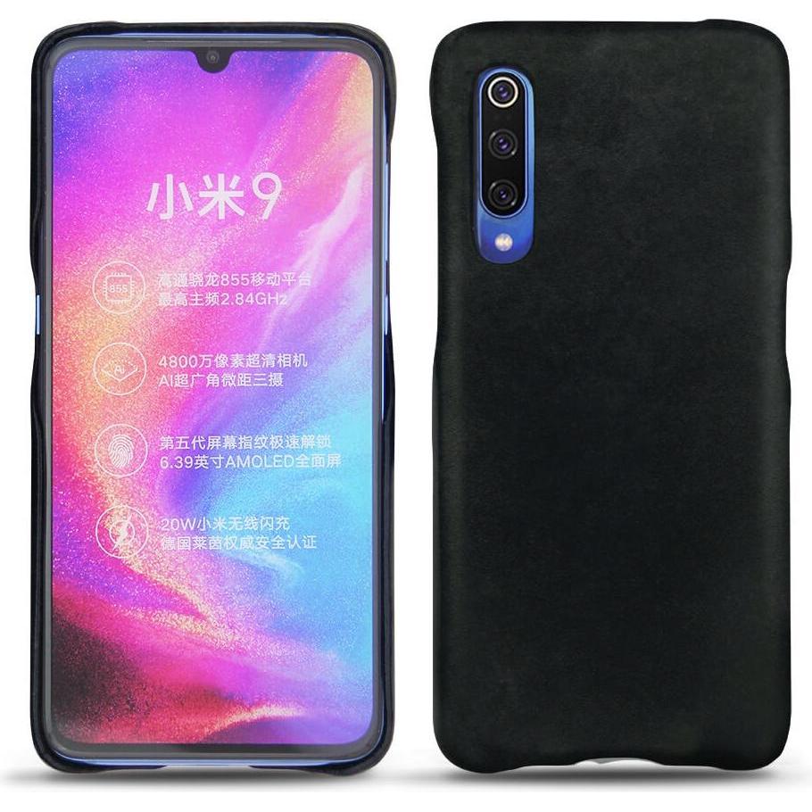Noreve Lederschutzhülle (Xiaomi Mi 9), Smartphone Hülle, Schwarz