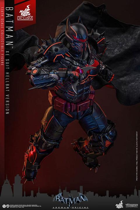 Actual product image Hot Toys Batman Arkham Origins figurine Videogame Masterpiece 1/6 XE Suit Hellbat Version Exclusive