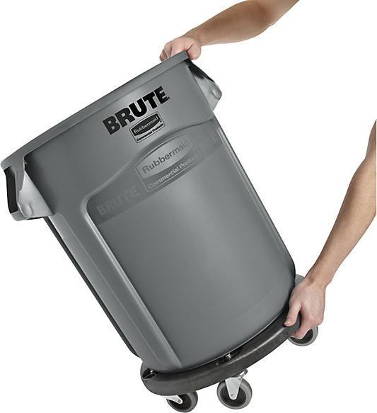 Actual product image Rubbermaid Polyethylene 75L Gray trash can (75 l)