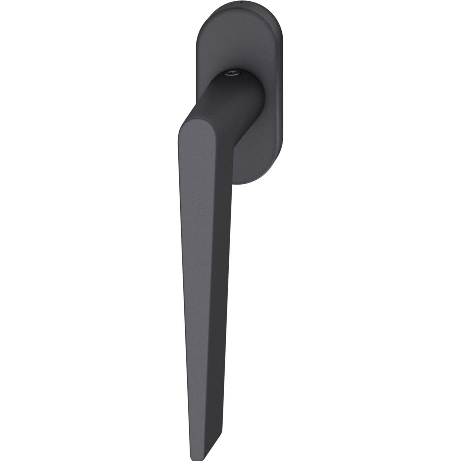FSB, Türgriff + Fenstergriff, Fenstergriff 34 1005 ovale Rosette, Aluminium schwarz matt (Türgriff)