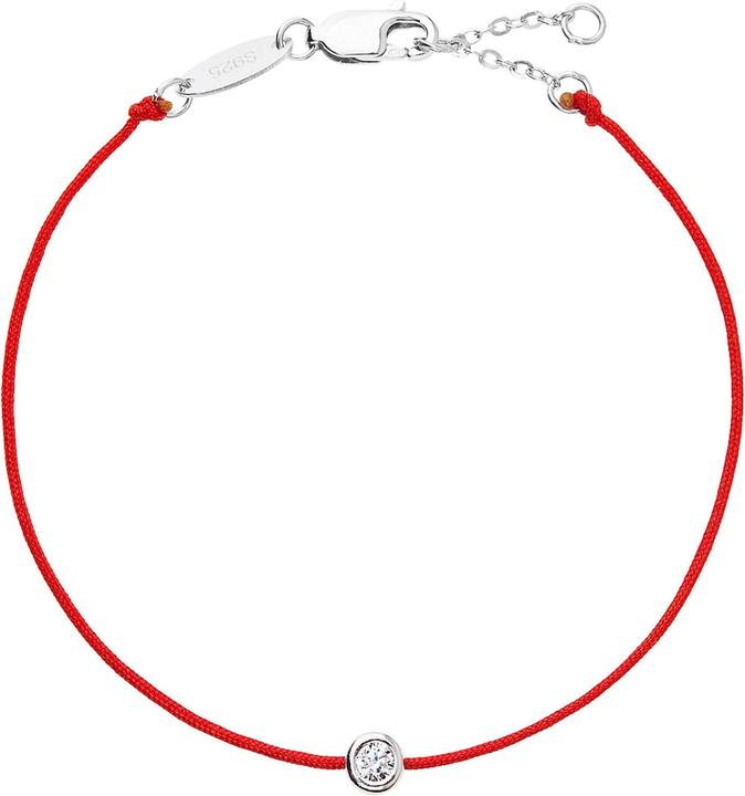 Actual product image Evolution Group Red kabbalah bracelet with zircon 13005.3 (L)