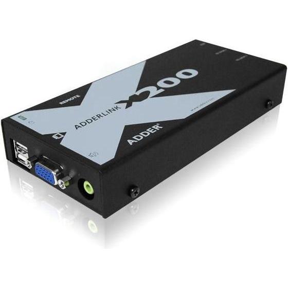Adder X200 USB & VGA KVMA CATx, KVM Switch, Schwarz