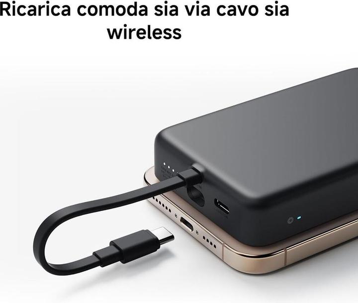 Actual product image Xiaomi 33W Magnetic Power Bank 10000mAh Gray (Integrated Cable) (10000 mAh, 33 W, 37 Wh)