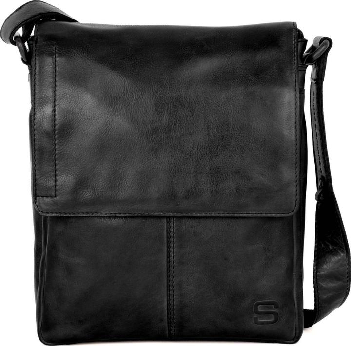 Immagine prodotto Spikes & Sparrow Medium Schoudertas Heren - Leer - Apache - Zwart