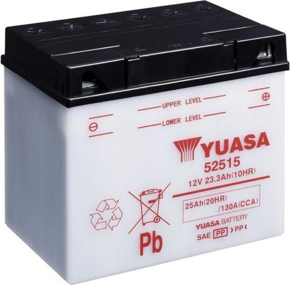 Actual product image Yuasa 52515 Motorcycle battery (DIN 52515) Yumicron (12 V, 25 Ah, 130 A)