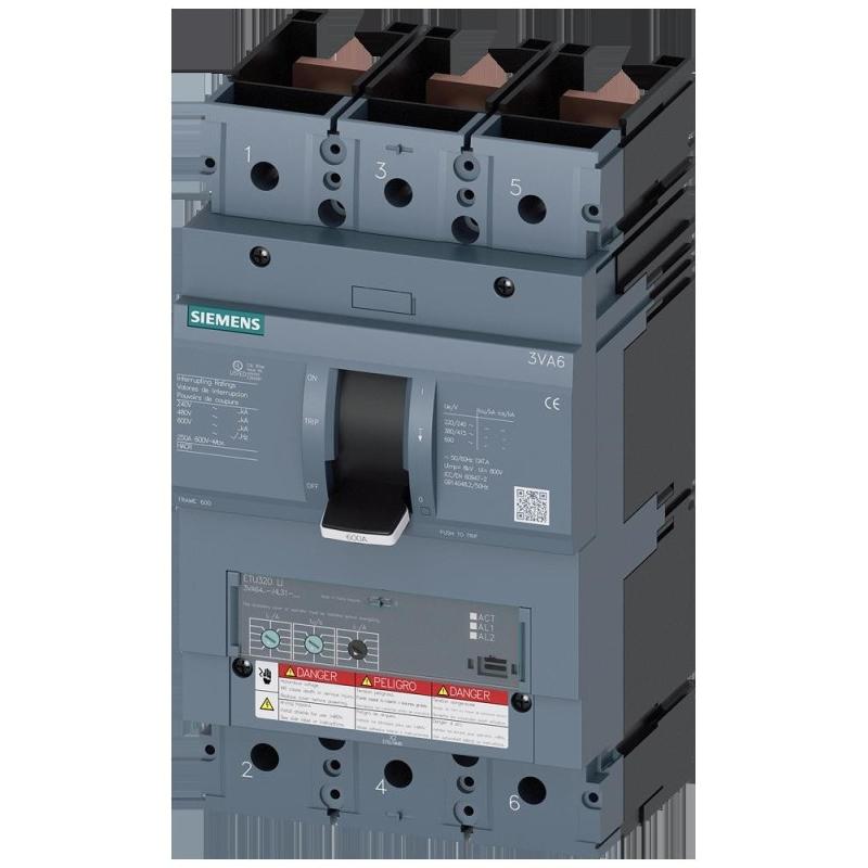 Siemens, Schutzschalter, Leistungsschalter 600A 3p 250-600A/In 3VA6460-0HL31-0AA0