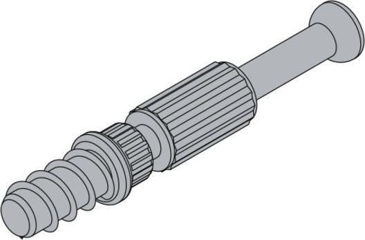 Produktbild Hettich Einschraubdbel schwarz, 40 Stck (40 Stk.)