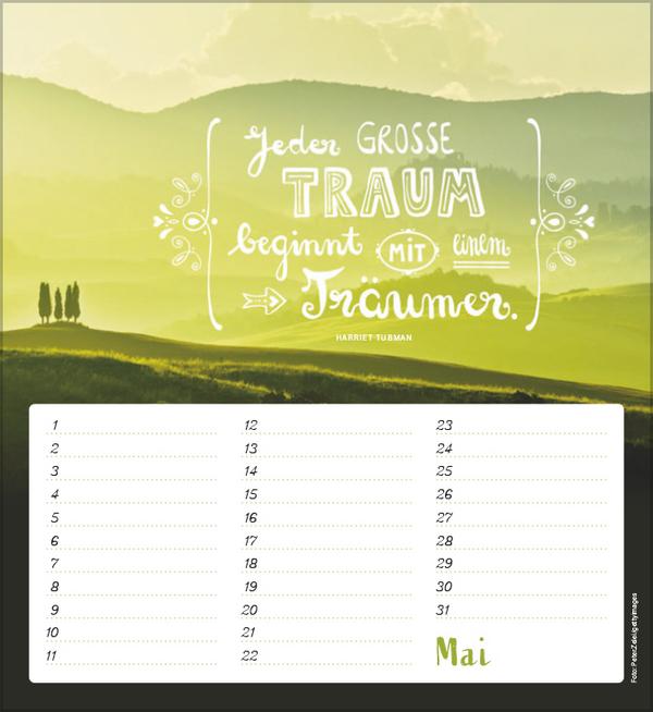 Produktbild Geburtstagskalender Im herzen barfuss