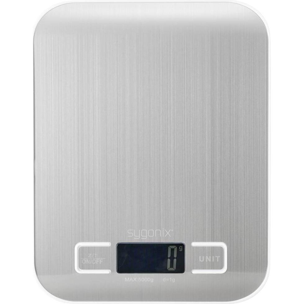 Thumbnail - Sygonix Küchenwaage digital Wägebereich (max.)=5 kg Silber/Edelstahl, Küchenwaage, Silber