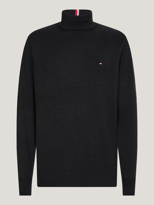 Actual product image Tommy Hilfiger Pima CTN Cashmere Pullover Roll Neck Black (S)