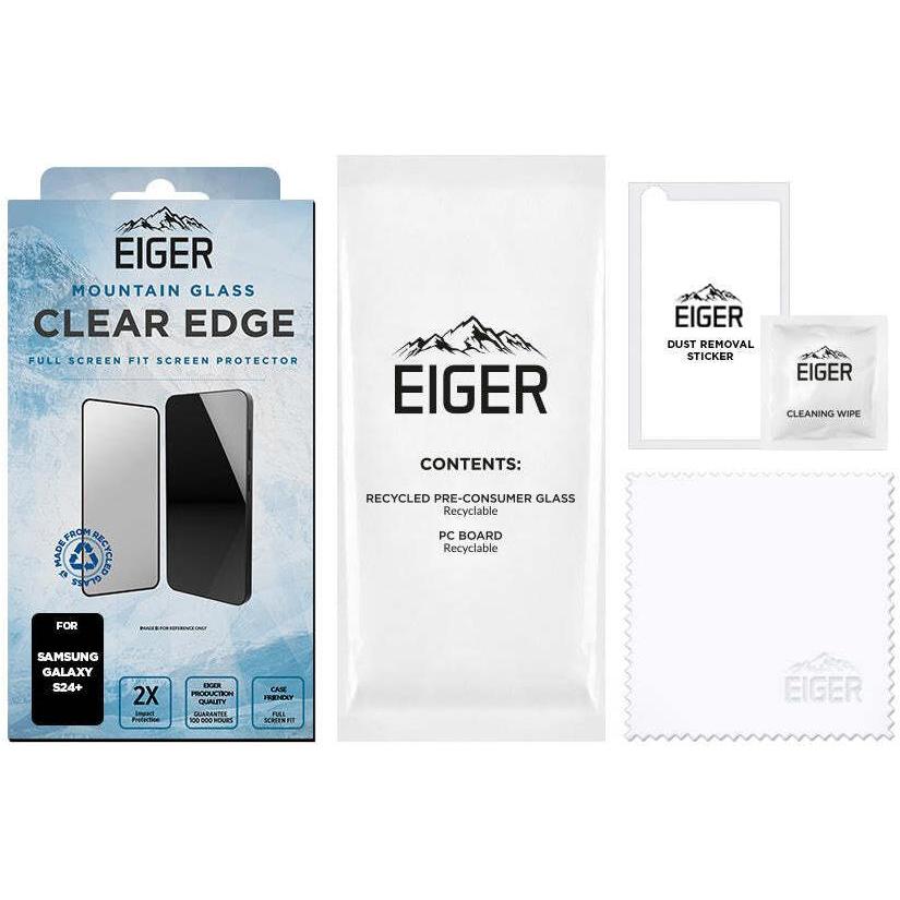 Thumbnail - Eiger Mountain Glass Clear Edge (1 Stück, Samsung Galaxy S24+), Smartphone Schutzfolie, Schwarz