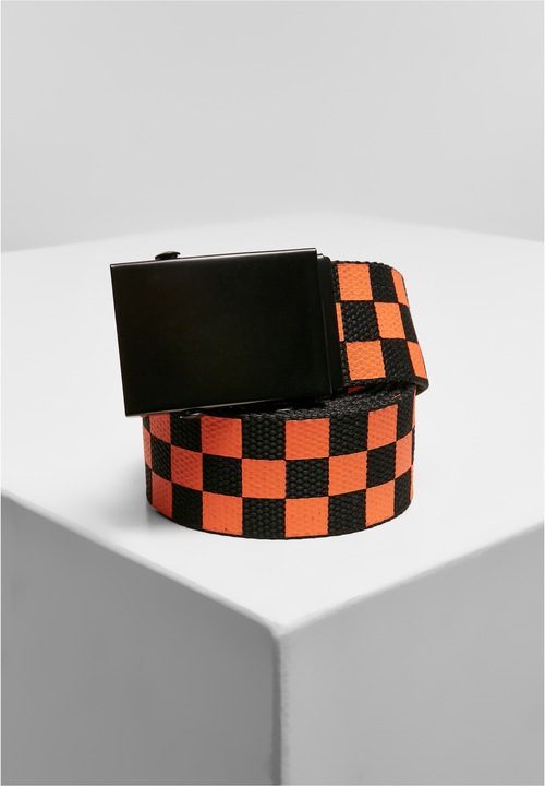 Actual product image Urban Classics Check And Solid Canvas Belt 2-Pack (S, M)