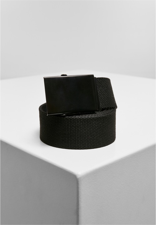 Actual product image Urban Classics Check And Solid Canvas Belt 2-Pack (S, M)