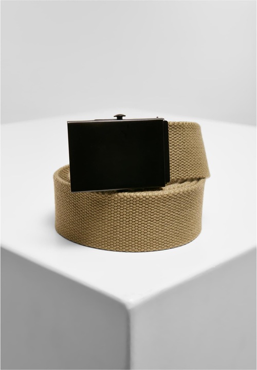 Actual product image Urban Classics Check And Solid Canvas Belt 2-Pack (S, M)
