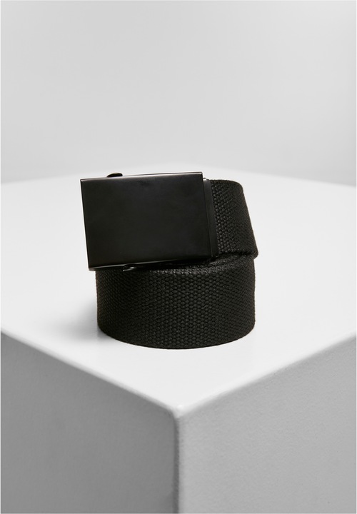 Actual product image Urban Classics Check And Solid Canvas Belt 2-Pack (L)