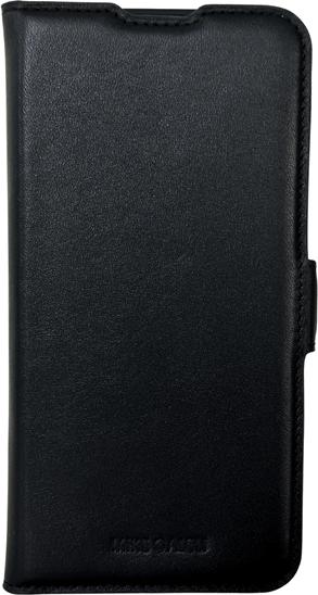 Actual product image Mike Galeli Book cover genuine leather Fabio black (Samsung Galaxy A55)