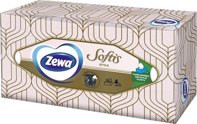 Actual product image Zewa Napkins Zewazewa Softis Box 80pc
