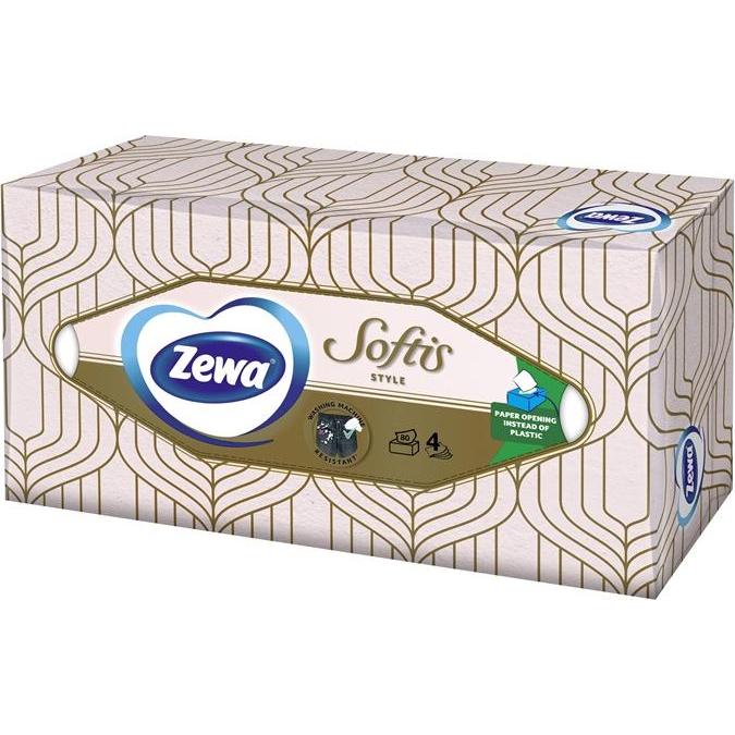 Zewa, Taschentücher + Kosmetiktücher, Napkins Zewazewa Softis Box 80pc