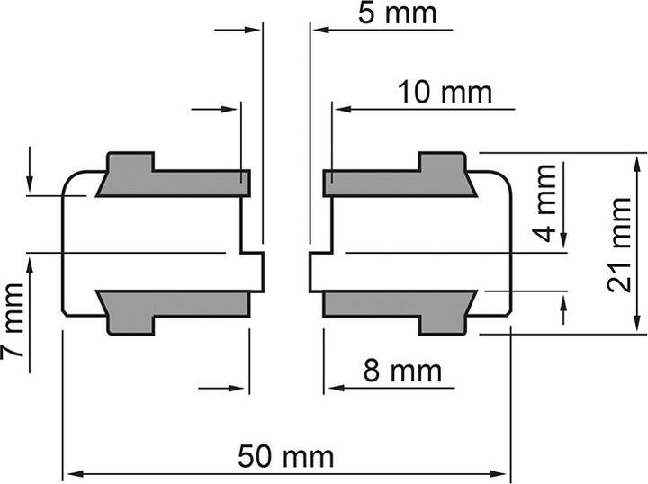 Immagine prodotto Sintron 206381 Set di piedini in alluminio 4 pezzi.