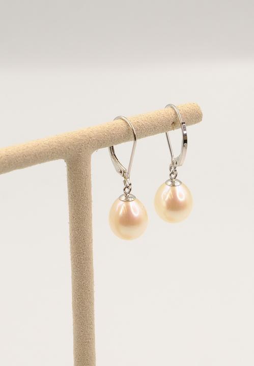 Produktbild Muau Earrings white gold 750 freshwater pearl 9.5-10mm (750/18K Weissgold)
