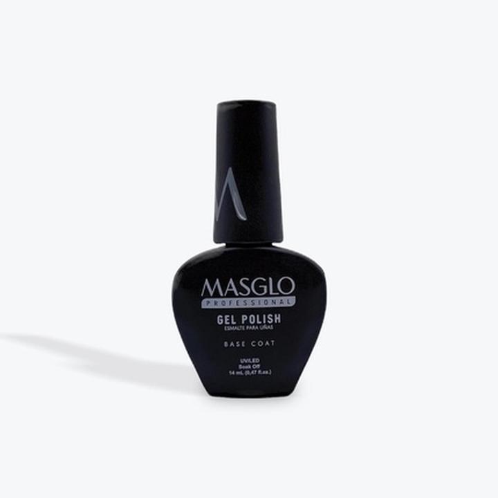 Actual product image Masglo Base Coat Semipermanent Professional Gel Polish 14ml Translucent - Translucent Range (Base coat)