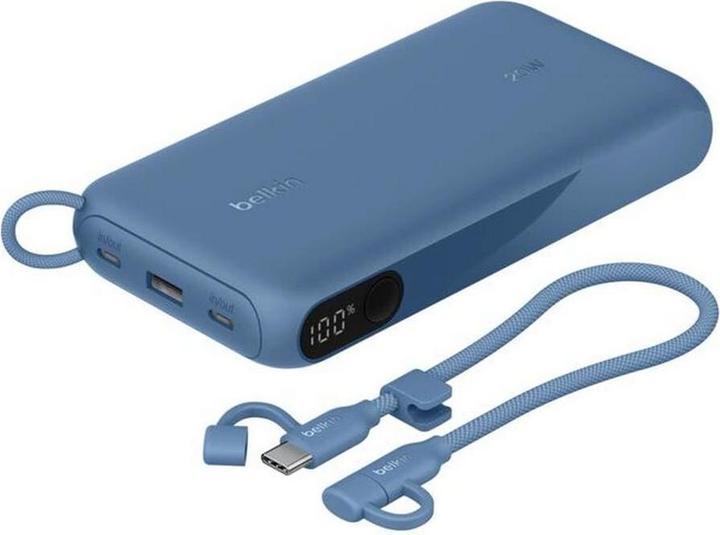 Immagine prodotto Belkin BPB028hqBL, 20000 mAh, Blu (20000 mAh, 20 W, 74 Wh)
