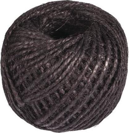 Rayher Cordon sisal en boule, 1mm ø, noir, 50 m