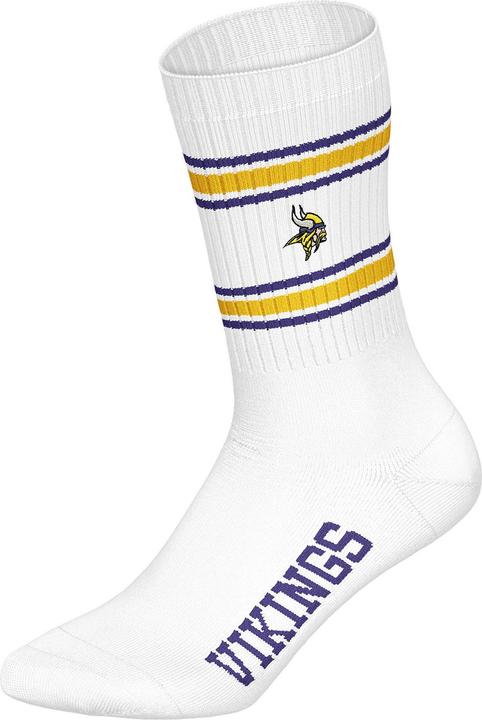 Produktbild Barefoot Minnesota Vikings 3pk Crew Socks 43-46 (43 - 46)
