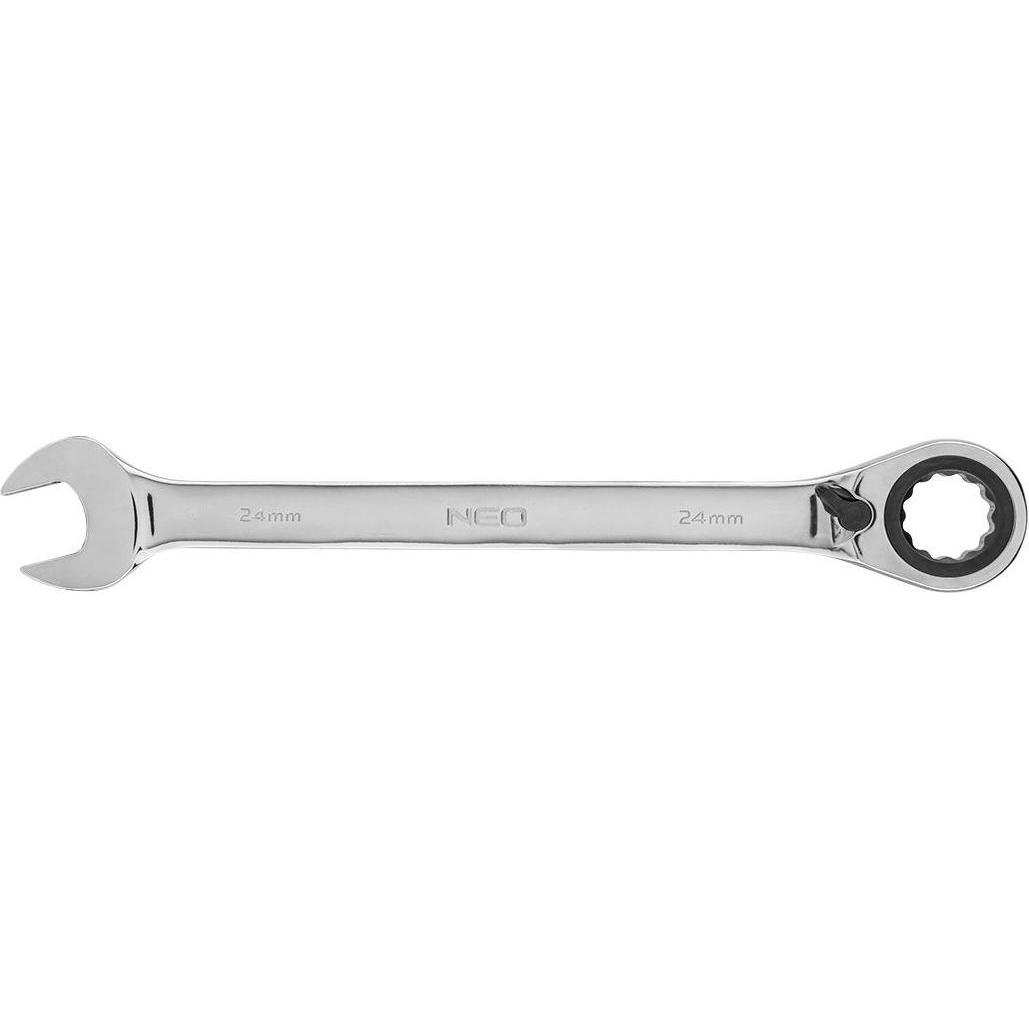 Neo, Schraubenschlüssel, Ringschlüssel (Ratschen-Maulschlüssel mit Schalter 24 mm) (24 mm)