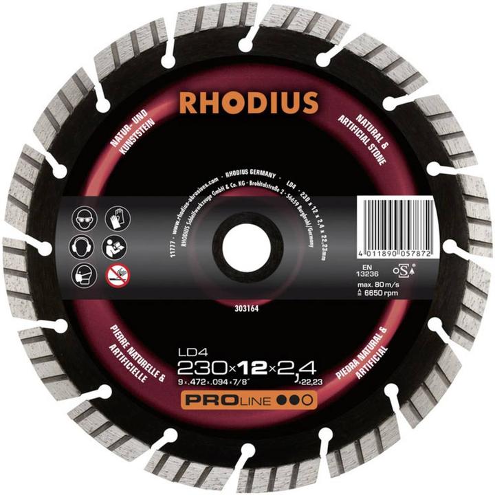 Produktbild Rhodius LD4 Diamanttrennscheibe