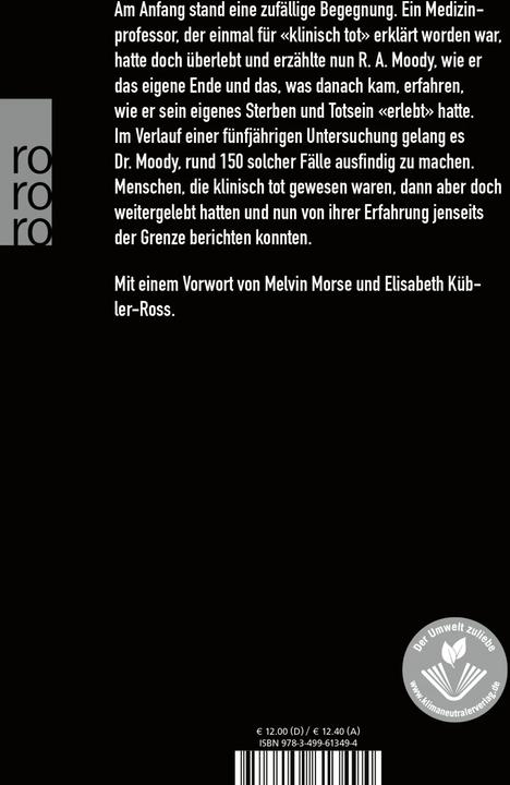 Produktbild Leben nach dem (Deutsch, Raymond A. Moody, 2001)