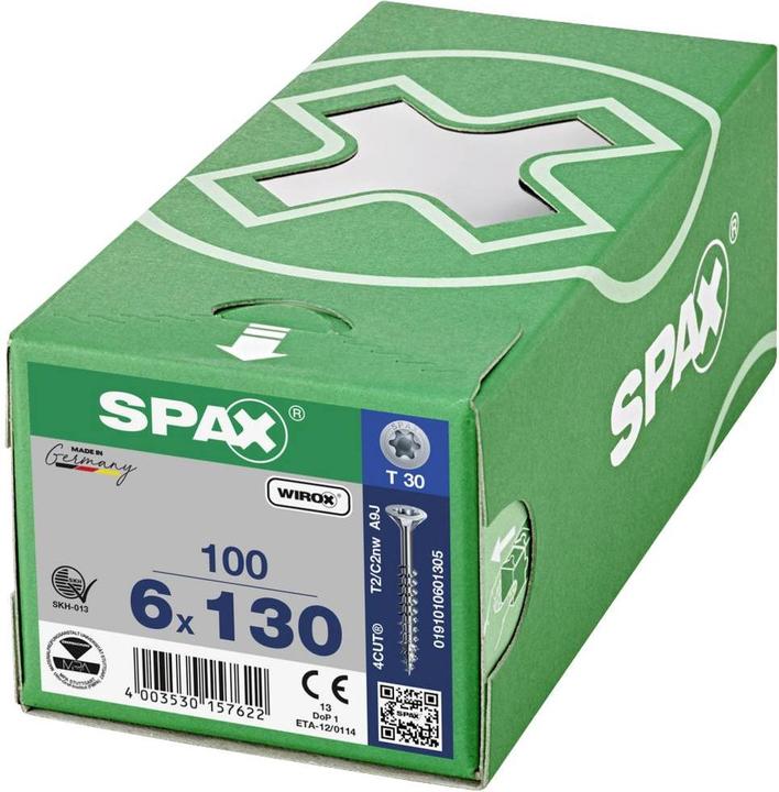 Produktbild Spax Senkmultikopf T-Star Plus T30 Teilgewinde Wirox (100 Schrauben pro Stück)